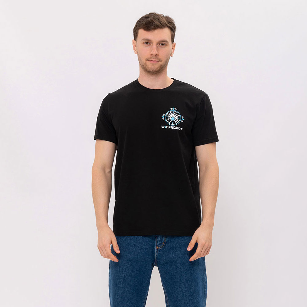 Black T-shirt with MARGA W3T logo